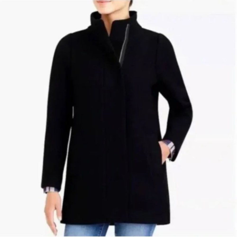 JCrew City Coat - Black Size 4 EUC, fits like a 6